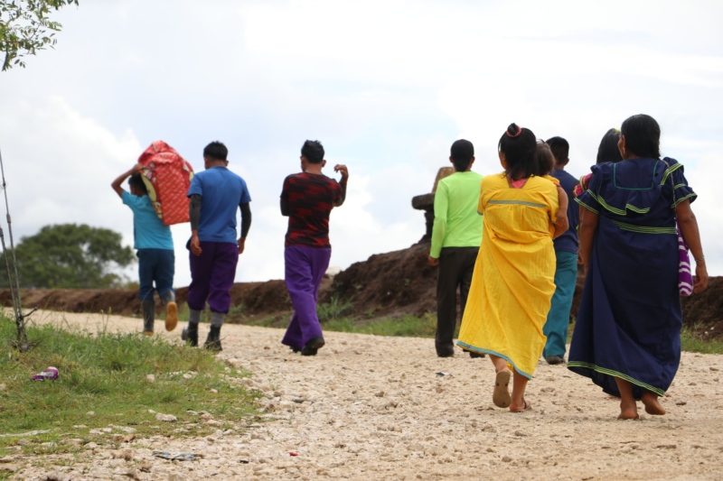 Photo of migrants in Panama