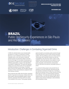 Photo of Report Cover, Brazil Security Policies