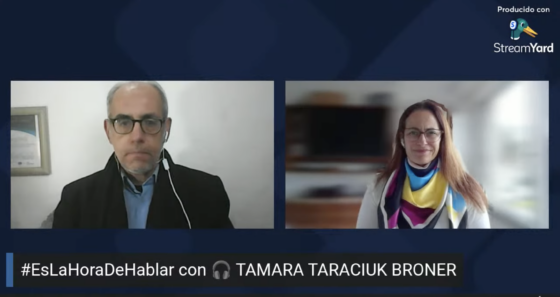 Foto de Tamara Taraciuk en Entrevista para Pildoras Digitales